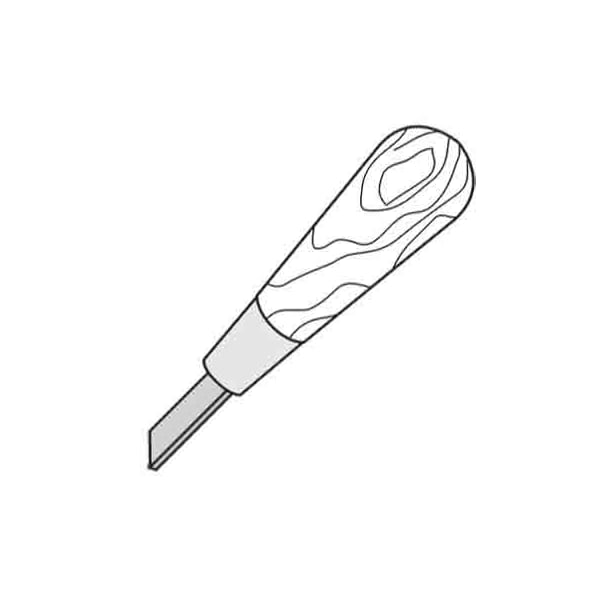 Screen Frame Notching Tool, Wood Handle (Single Pack)